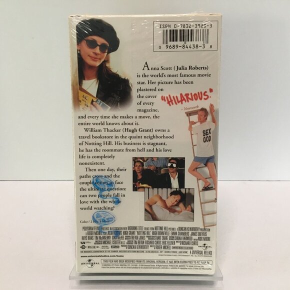Notting Hill VHS Sealed 1999 Universal Julia Roberts Hugh Grant - Picture 3 of 7